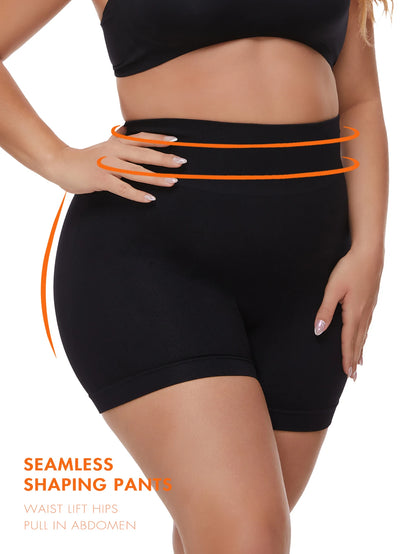 Plus size women's Seamless Shapeing shorts High waist-lift Shapeing Panties Safety leggings Yoga pants