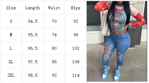 Women's Pocket Ripped Pants High Street Fashion Casual Autumn Solid Color Personalized jeans