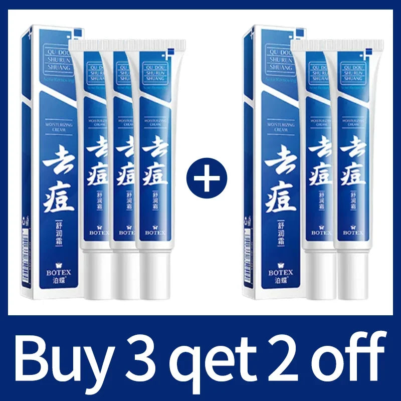 Pore Shrinking Cream Acne Pit Repair Products for Men and Women Remove acne mark scars Large pore anti-inflammatory smooth skin 5pcs