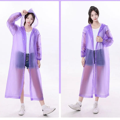 EVA Rain Coat New Full Body Thickening Adult Raincoat Waterproof Convenient Reusable Poncho Outdoor