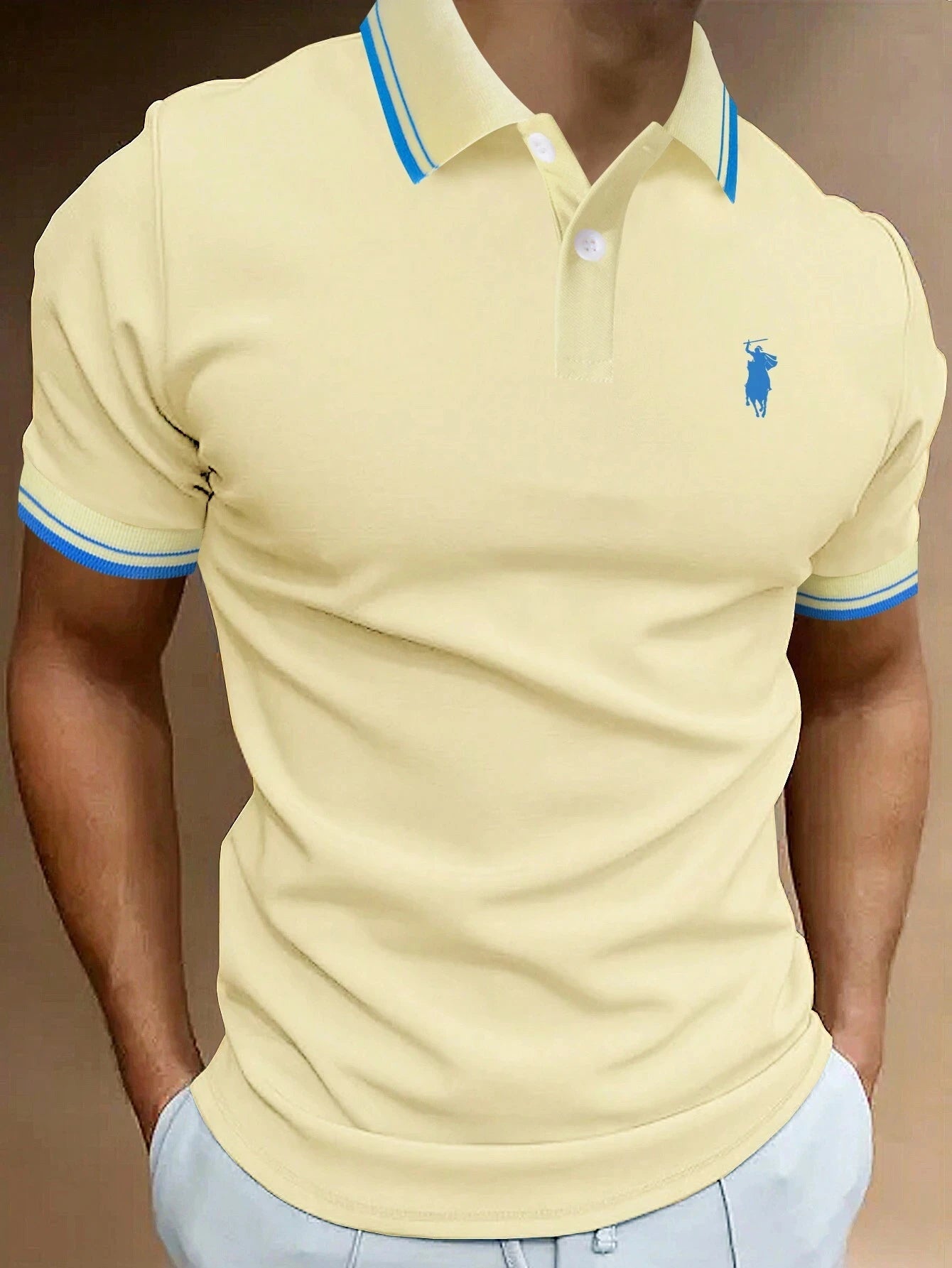 Men's Fashion Polo Shirt - Stylish Print, Lapel Button, Short Sleeve, Business Casual, Perfect for Golf and Everyday Wear