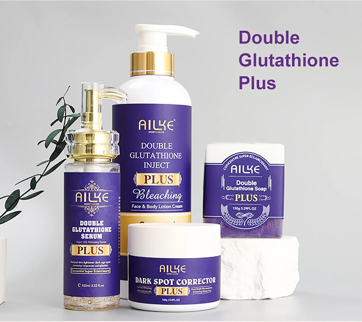 AILKE Glutathione Bleaching Cream, Advanced Lightening Lotion, Glowing Cream For Inner Thighs, Bikini Area Underarms, Natural