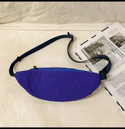 Casual Waterproof Chest Bags Large Capacity Crossbody Bags Korean Fashion Waist Bag Fanny Pack for Women Men's Travel Bag Banana