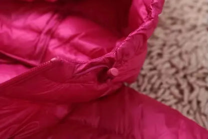 Plus Size 5XL 6XL 7XL Women's Hooded Puffer Jackets 2023 New Arrivals Female Ultra Lightweight Packable Warm Slim Fit Down Coat