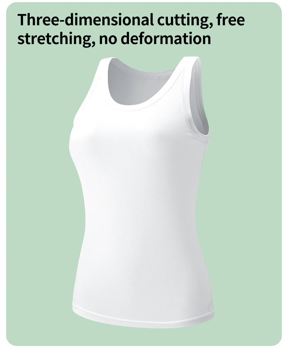 3-piece Ladies Solid Color Vest Fashion Joker Young Woman Threaded Camisole