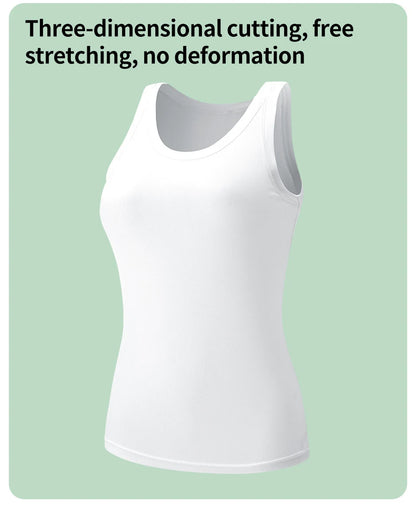 3-piece Ladies Solid Color Vest Fashion Joker Young Woman Threaded Camisole