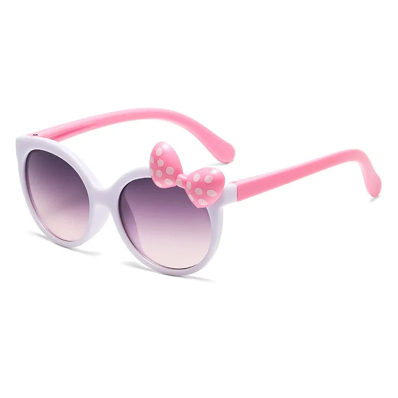 Disney Minnie Mouse Girls Sunglasses Figure Anime Kawaii UV Protection Summer Sunglasses Cute Funny Glasses Toys Birthday Gift minnie white c3 3-8 years old