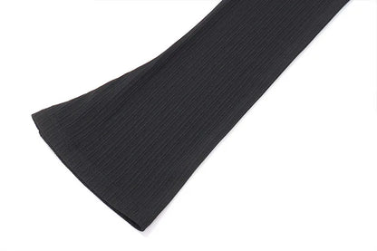 Sexy Black Dresses Autumn New Women Mini Dresses Streetwear Fashion Folds Long Sleeves V-Neck Dress Casual Slim Elegant Clothing