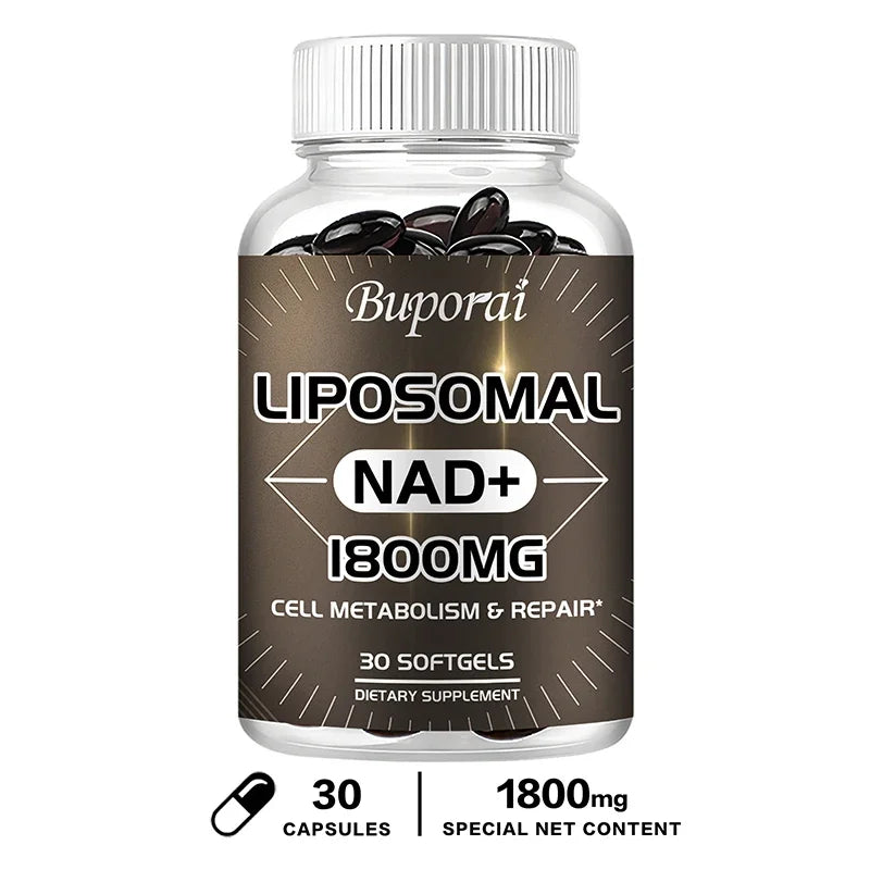 Liposomal NAD Supplement - Aging Defense, Cellular Energy, Heart & Brain Function,Longevity 30 Capsules