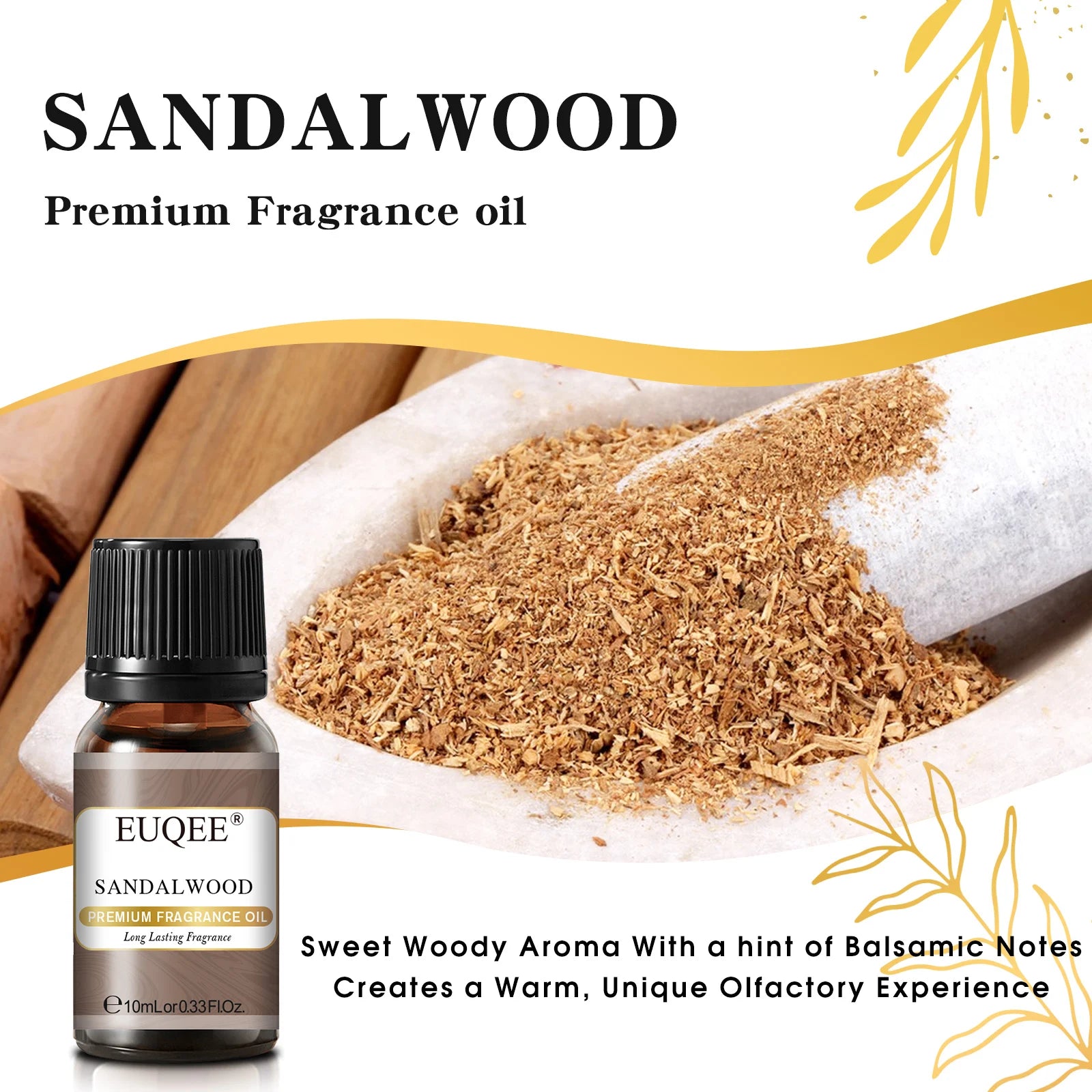 EUQEE 10ML Men's Fragrance Oil For Car Diffuser,Making Candle Leather Forest Pine Coffee Cake Cedarwood Bay Rum 1pcs/3pcs/6pcs - Badiee Stylez