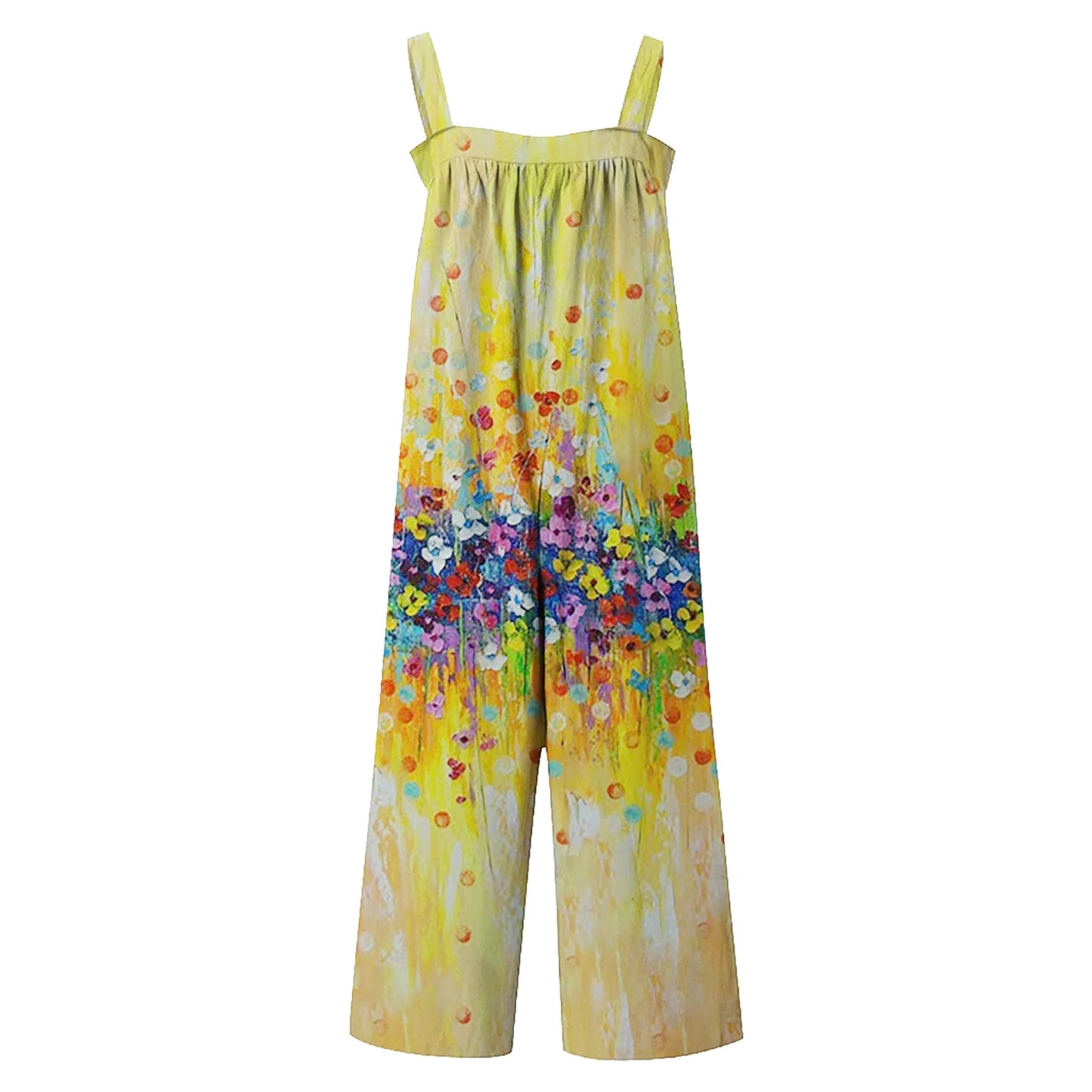 New 2025 Summer Casual Ladies plus Size Floral Romper Pantsuit Popular Sales Comfortable Women's Clothing Floral Print Romper