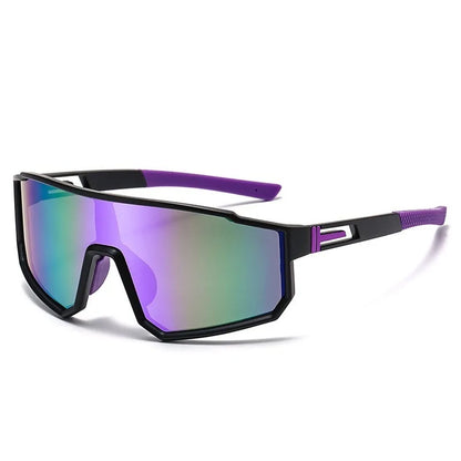Cycling Glasses Outdoor Sports Casual Cycling Sunglasses for Men and Women UV400 purple