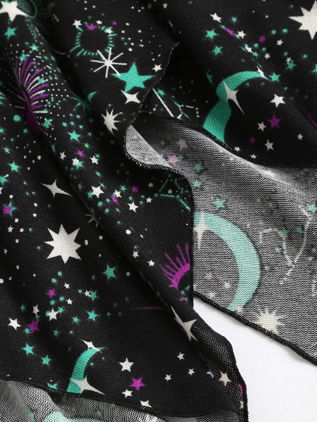 Dressfo 2025 Women's Gothic Tank Tops Galaxy Sun Star Moon O Ring Lace Up Handkerchief Hem Summer Tank Top Y2k Clothes