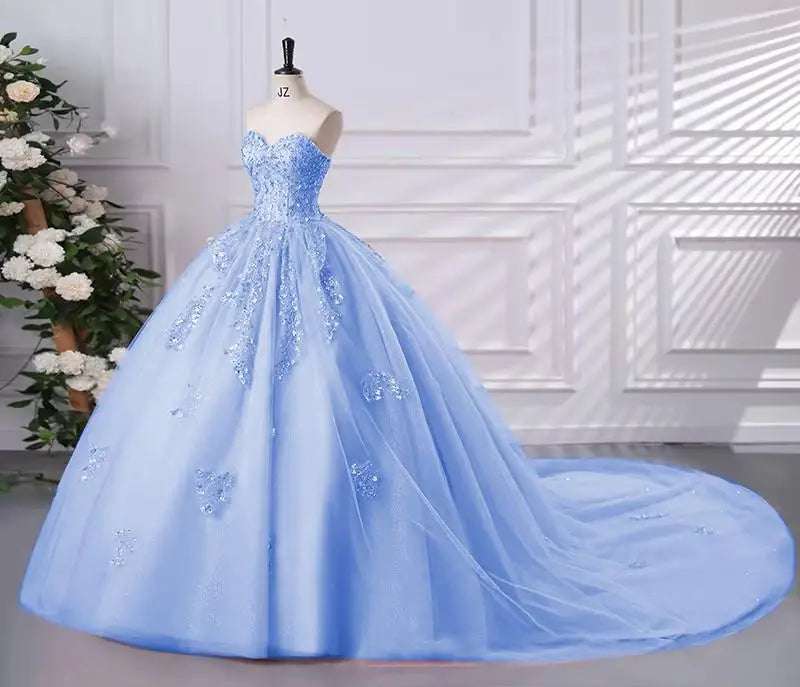 Sonhar Vestidos 15 Quinceanera Dresses Ball Gown Strapless Party Dresses Sweet Ball Gown Customized 15 Year Old Dress Plus Size Badiee Stylez