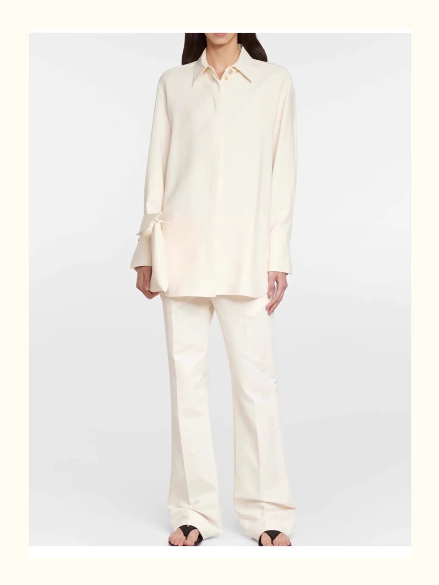 Envelope Bag Vintage Niche Wind Genuine Leather Wide Shoulder Strap Armpit Bag Hundred Sheepskin Shoulder Bag Clutch Bag