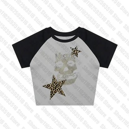 Woman Clothing Gothic Dress Harajuku Party Dresses Graphic Rock Y2k Clothes Black Mini Dress Punk Goth Emo Short Women's Summer GRAY