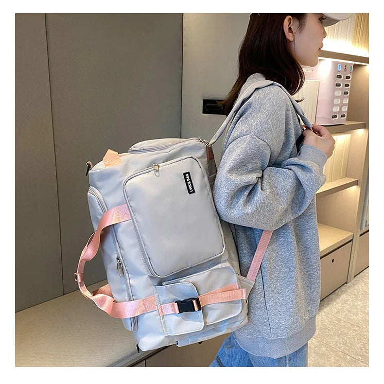 Sports Gym Bag Travel Dry Wet Handbags For Women Female Swimming Shoulder Crossbody Fitness Outdoor Travel Bag Weekender Duffel - Badiee Stylez