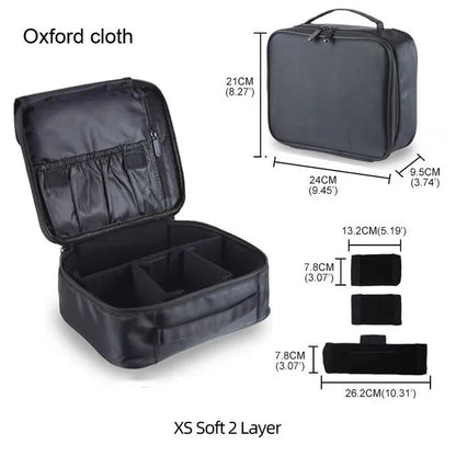 Professional Makeup Case Female Travel Big Capacity Beauty Nail ToolBox Cosmetic Organizer Suitcases For Makeup Storage Boxs XS(VELCRO)