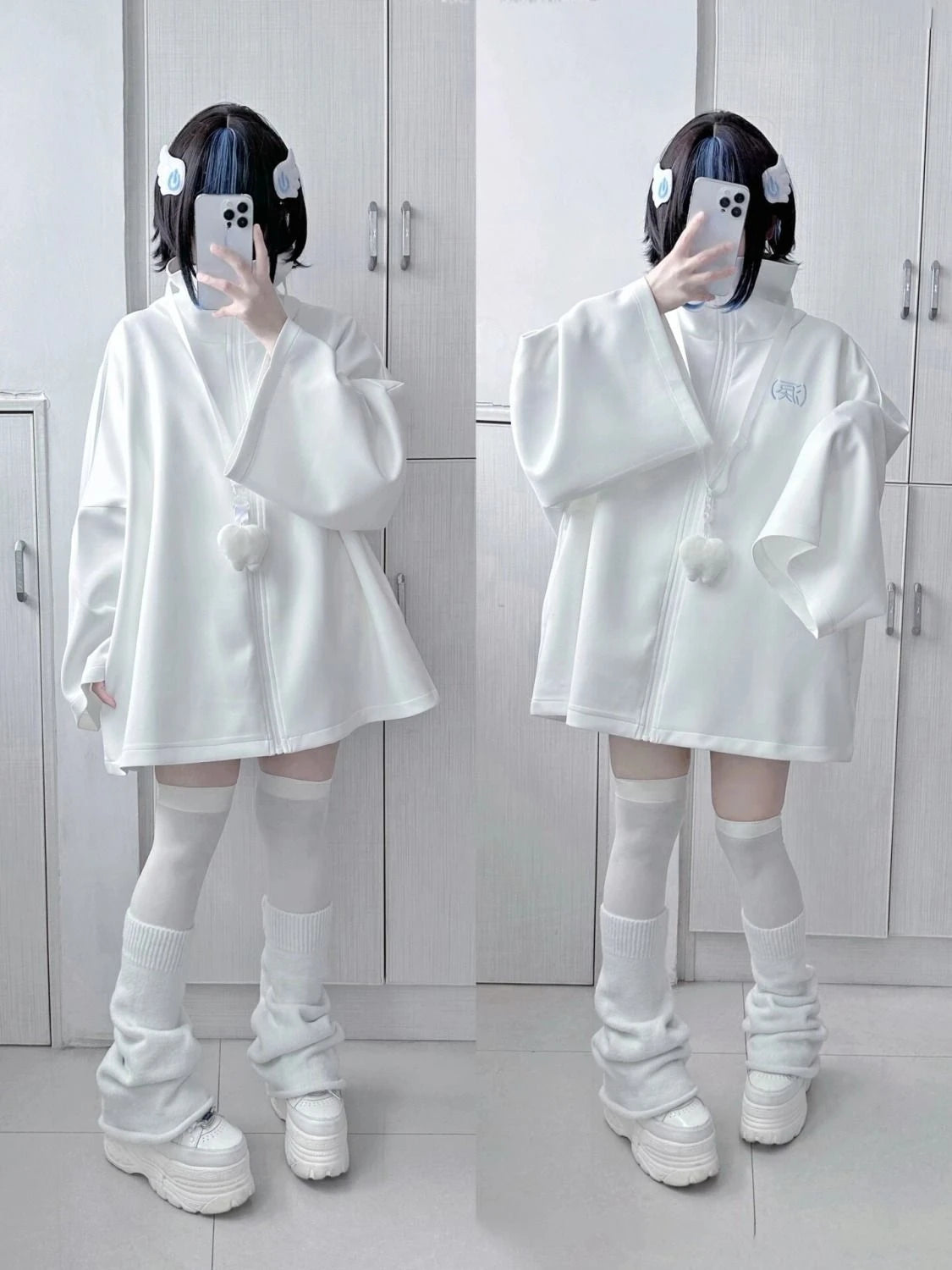 Spring Japanese Casual Solid Hoodies Women Loose Y2k Aesthetic Oversized Embroidery Coats Harajuku Zipper Grunge Sweatshirts