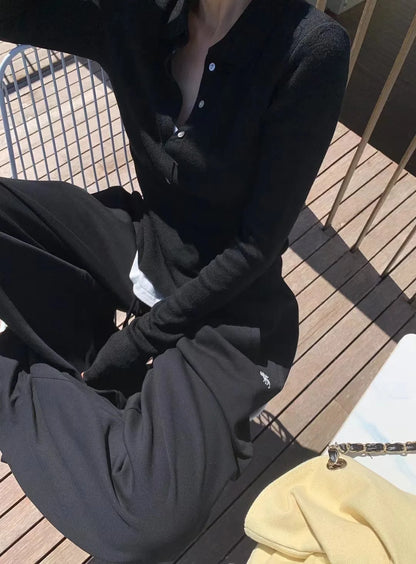 Tonngirls Korean Style Knit T Shirt Women Long Sleeve Skinny Streetwear Pullovers Fake Two Pieces Tops Fashion Autumn Winter Top