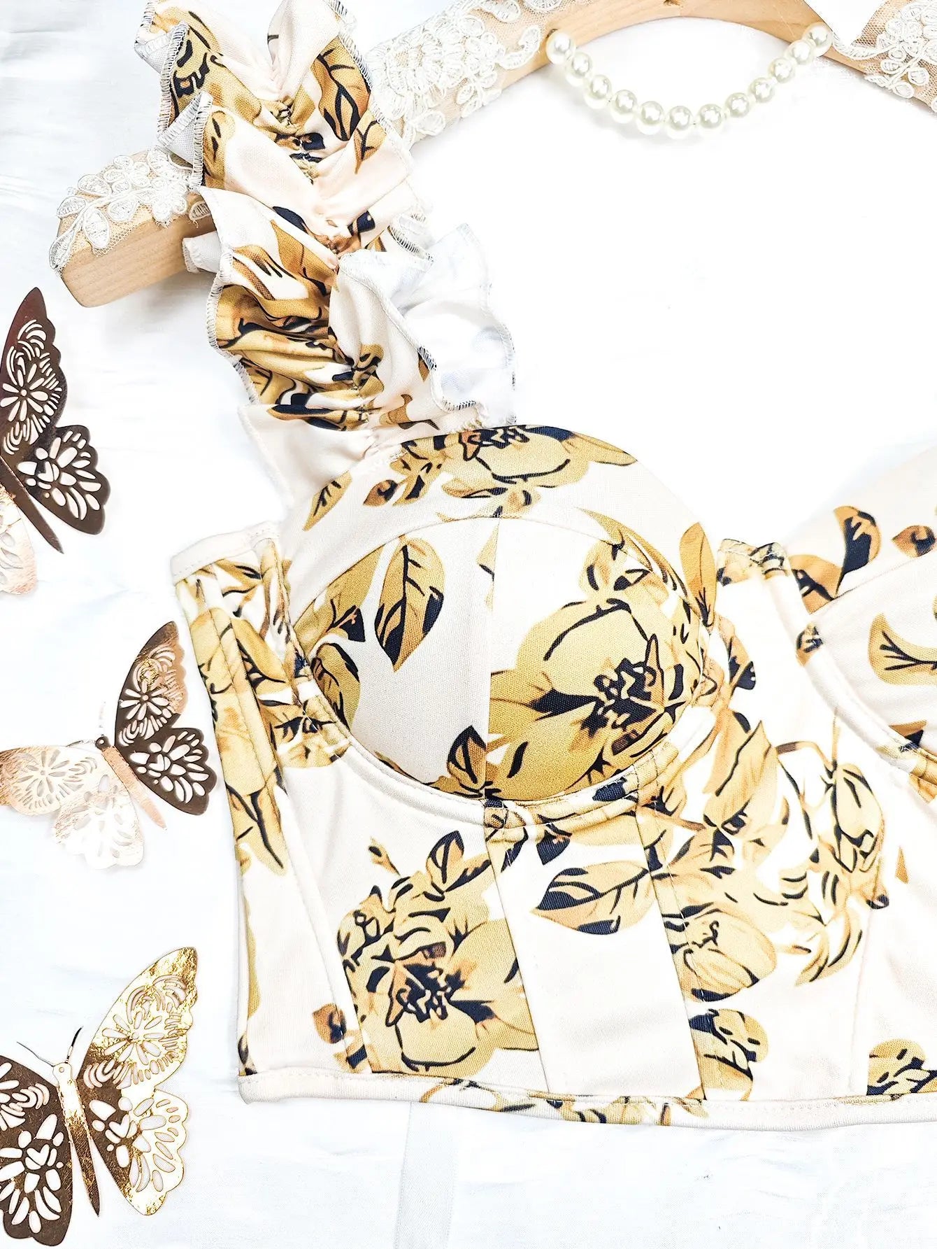 Sexy Bandage Ruffle Off Shoulder Slim Top Chic Straps Camis Slim Korean Tanks Top Elegant Crop Top Summer Women Bustier