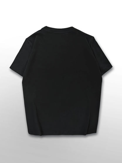 Love electrocardiogram Plus size women's round neck short sleeve T-shirt with elastic half sleeves and trendy prints