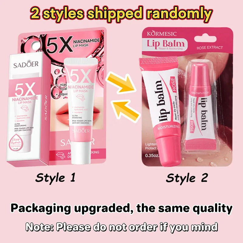 Exfoliating Lip Treatment Mask Gloss - Lightening Melanin Dark Lip Balm Remove Pink Moisturizing Reduce Lip Lines Improve Drynes