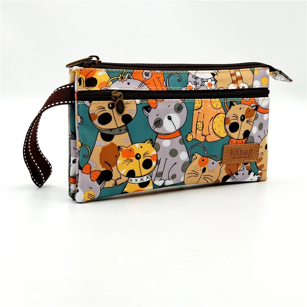 Polyester Waterproof Women's Coin Bag Ladies Organizer Wallet Female Phone Purse Money Pouch Clutch Handbag Carteira for Girls B3