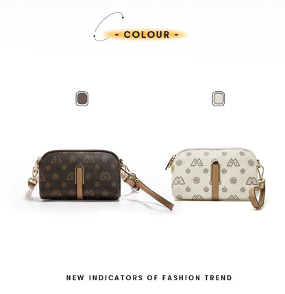 FOXER Women Small Crossbody Bag Shoulder Bag with Wrist Strap Lady Fashion Messenger Bag Mini High Quality Cellphone Purse