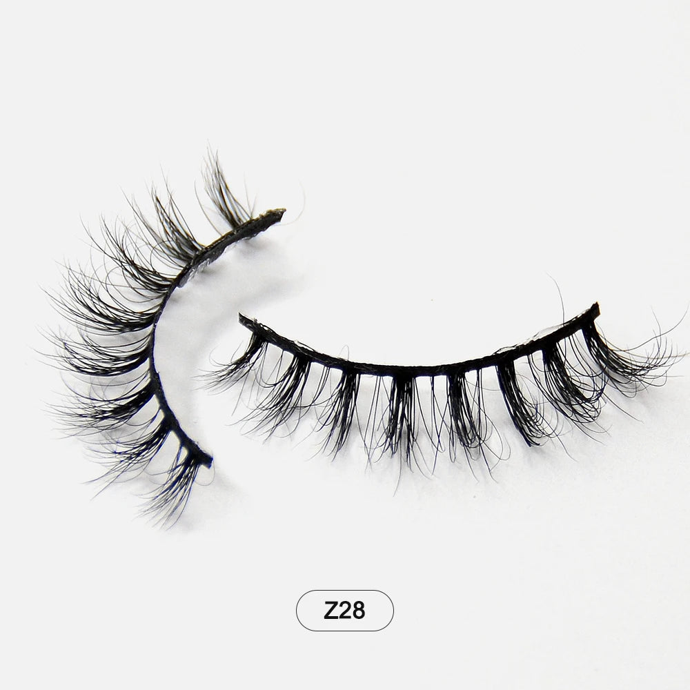 Dropshiping Makeup Mink Lashes Fluffy Soft Full Fake Eyelashes Natural False Eyelashes Wispy Lash Extension Z28 CHINA
