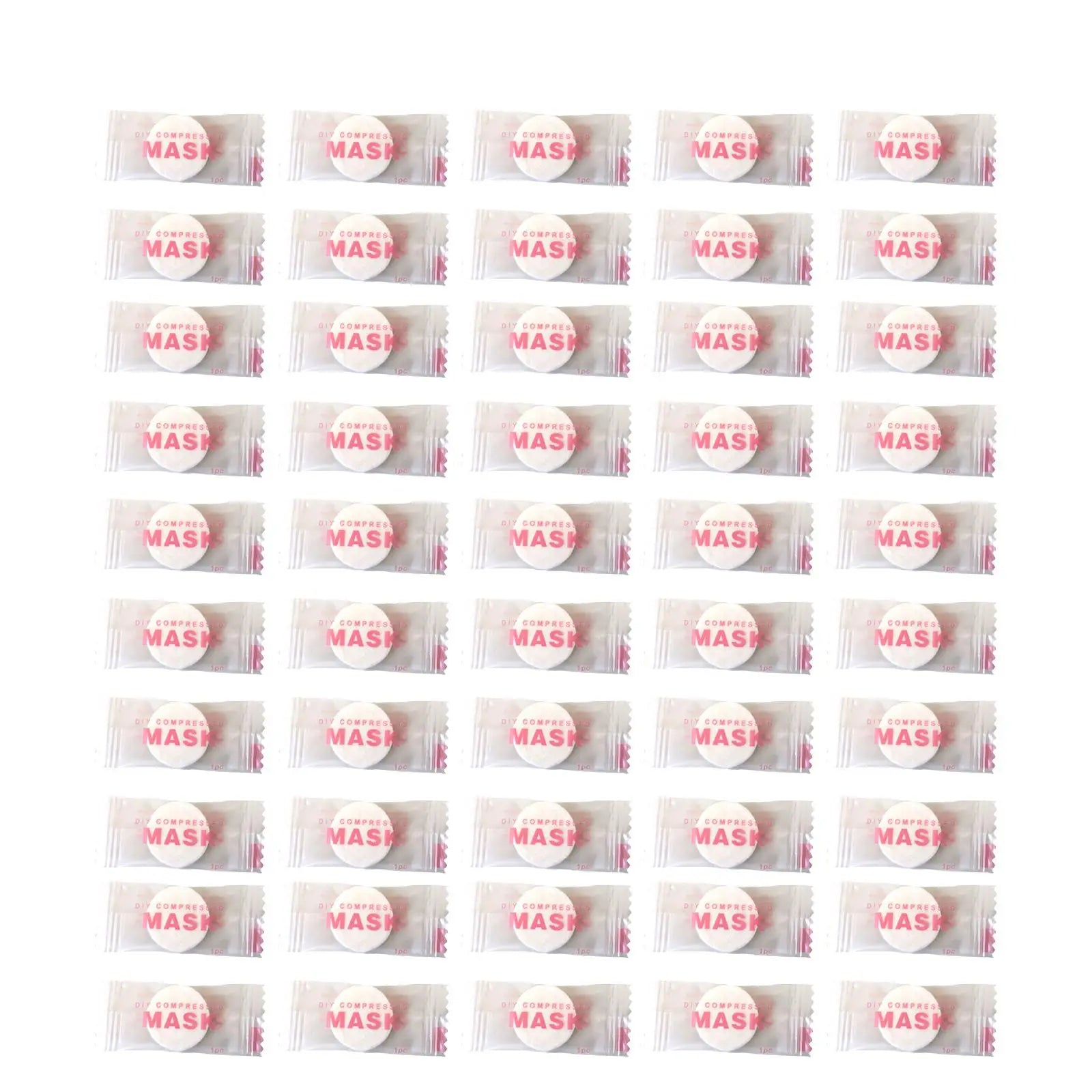 NEW High-end 30/50PCS Disposable Compressed Facial Mask Portable Non-woven Face Mask Facial Towel Coin Cotton Wrapped Tissues