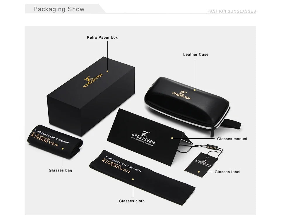 KINGSEVEN Fashion Designer Aluminum Polarized Sunglasses Sun Glasses Vintage UV400 For Men/Women Eye Protection Eyewear