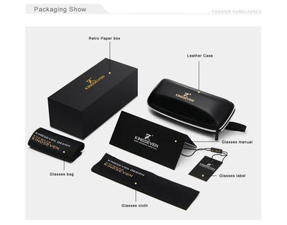 KINGSEVEN Fashion Designer Aluminum Polarized Sunglasses Sun Glasses Vintage UV400 For Men/Women Eye Protection Eyewear