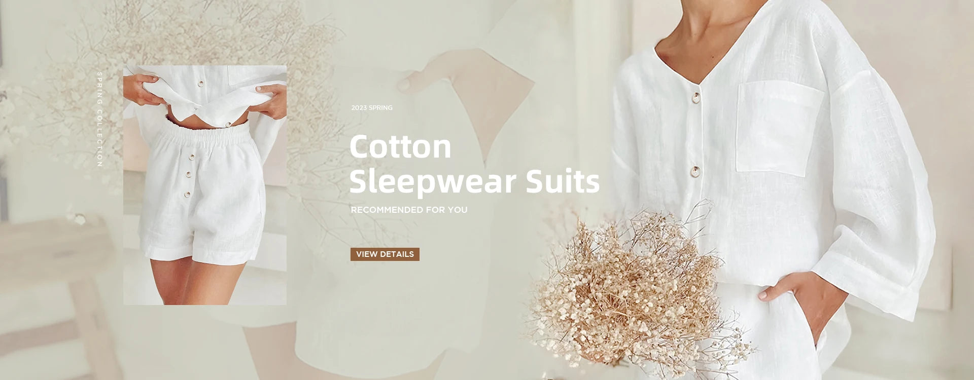 Marthaqiqi Loose Cotton Women'S Pajamas Sets Sexy V-Neck Sleepwear Tank Tops Nightwear Casual Shorts Femme Summer Pyjamas Suits