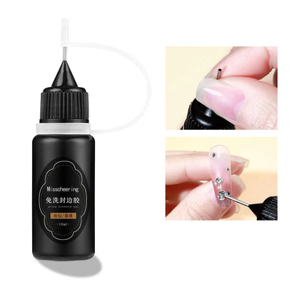 30g Nail Rhinestone Glue for Nails Super Strong Gel Nail Glue for Nail Charm 3D Nails Bling Gel Decoration Gem Nail Art Diamonds 10ml