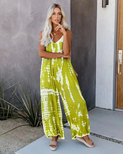 Women's jumpsuit 2023 new women's clothing wholesale Russian European and American suspender sexy wide leg pants Badiee Stylez