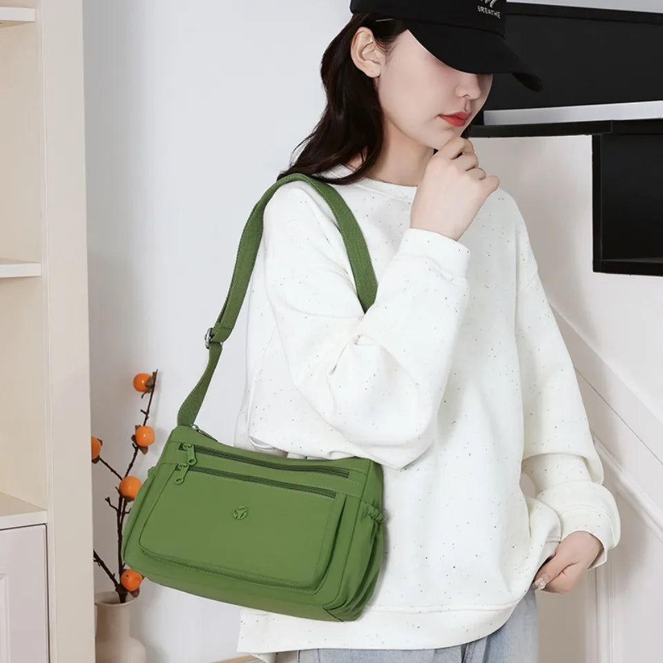 Just Hold A Lot Waterproof Nylon Shoulder Crossbody Bags for Women Messenger Travel Daily Use Bags Suitable for Mothers Shopping