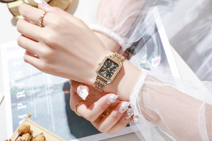 New High-end Luxury Ladies Watches Elegant Diamond Jewelry Quartz Bracelet Wristwatch Gifts for Women 2025 Fashion Dress Watch