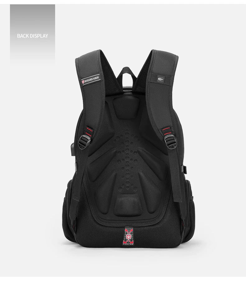 Waterproof 15.6/17.3 Inch Laptop Backpack Men USB Charging Swiss Backpack Travel Women Rucksack Male Vintage School Bag Mochila
