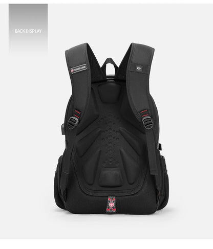 Waterproof 15.6/17.3 Inch Laptop Backpack Men USB Charging Swiss Backpack Travel Women Rucksack Male Vintage School Bag Mochila