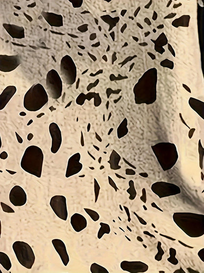 Plus Size 1XL-5XL All Over Print T-Shirt, Casual Crew Neck Short Sleeve T-Shirt Women's Plus Size Clothing