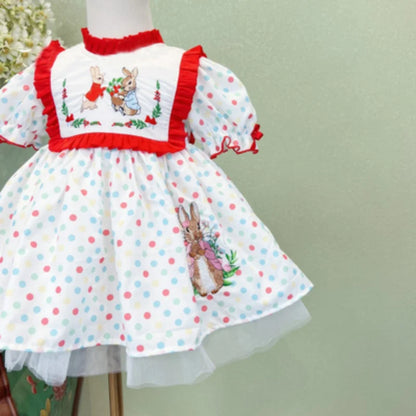 ins Turkey Kids Dress Party Dress for Kids Girl  Flower Girl Dresses Eid Dress Birthday Party Fashion Sweet Girls Dress Badiee Stylez