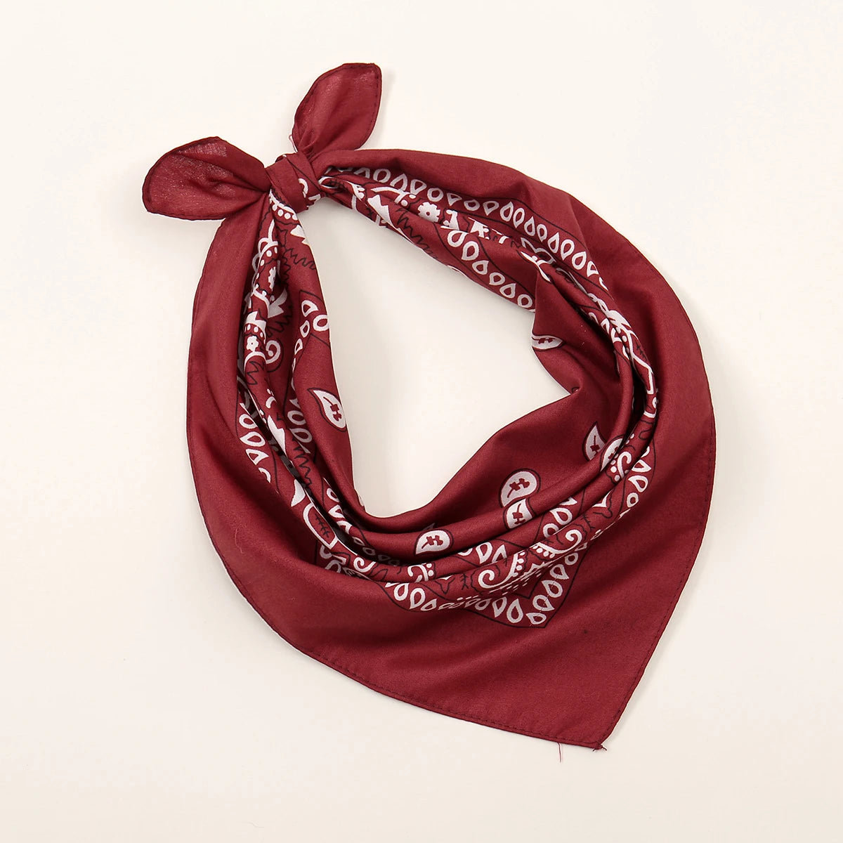 Bohemian Print Bandana Paisley Printed Headbands Hiphop Kerchief Outdoor Unisex Headband Wrist Wraps Face Mask Handkerchief FJ836-06