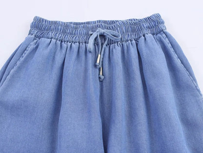 HH Women Solid Pant Sets Short Sleeves Bow Single-breasted Turn-Down Collar Shirts+Autumn Elastic Waist Pockets Wide Leg Pants Badiee Stylez