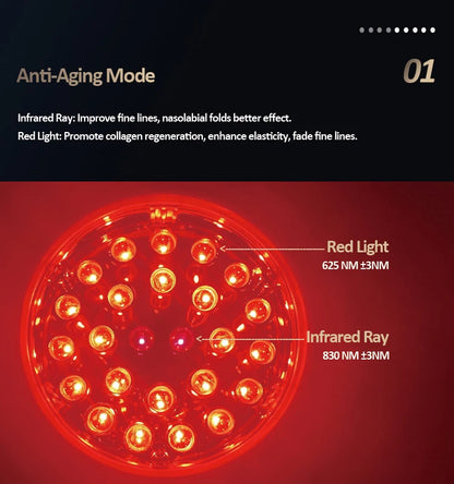 LED Photon Radio Frequency EMS Skin Rejuvenation Thin Face Firming Therapy Facial Skin Lifting Massage Beauty Instrument