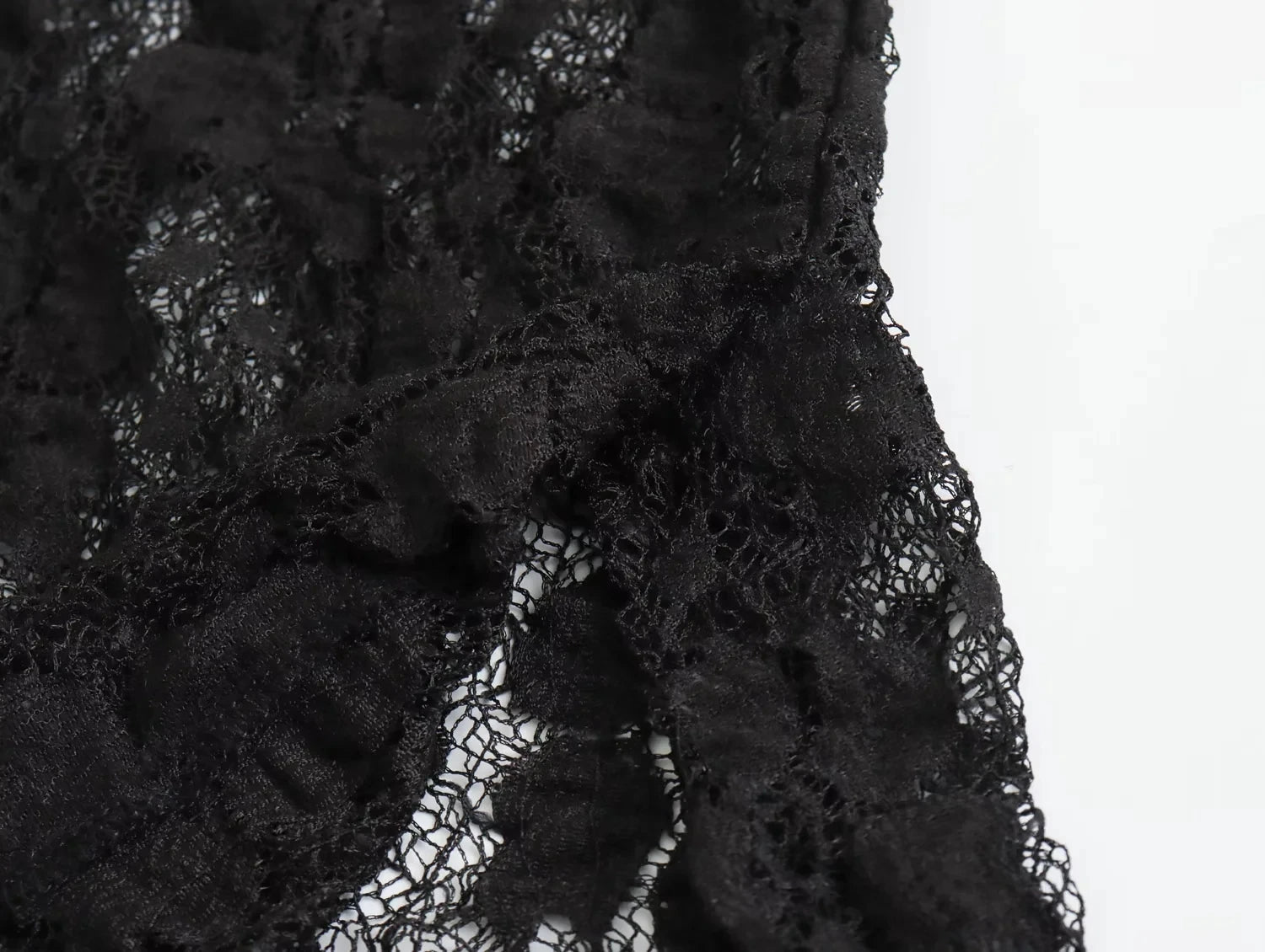 TRAFZA Summer Lace Jumpsuits For Women Fashion New Long Sleeves Hollow Out Slim Onesies Female Chic Wild Women's Bodysuits