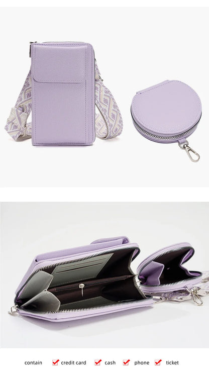 Buylor сумка для телефона PU Leather Cell Phone Bag Fashion Crossbody Bag Luxury Designer Ladies Shoulder Bag With Small Wallets