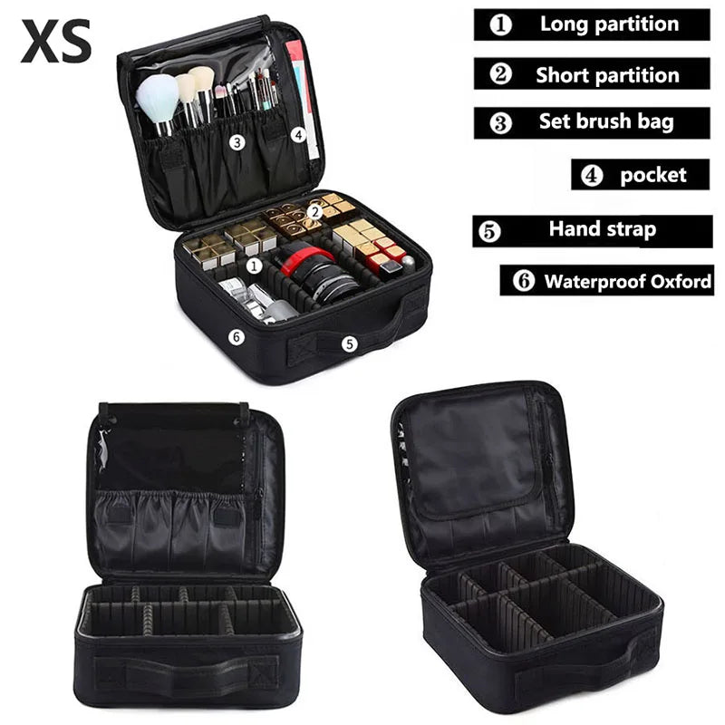 Professional Makeup Case Female Travel Big Capacity Beauty Nail ToolBox Cosmetic Organizer Suitcases For Makeup Storage Boxs