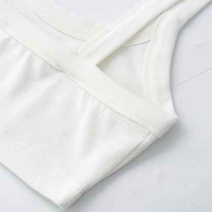 Women Sleeveless Crop Top Tank Tops Summer Sexy Casual Solid Color Streetwear Short Women's T-shirt Camisole Crop топ женский