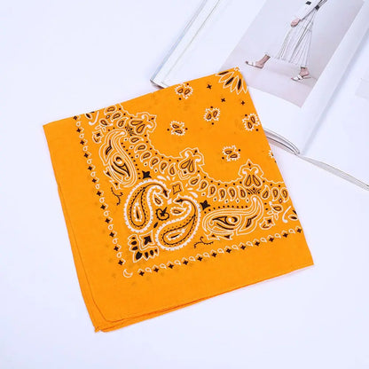 Styilsh Cycling Hair Accessories Outdoor Sports Hip Hop Headwear Square Scarf Bandana Headband Sports Headscarf yellow